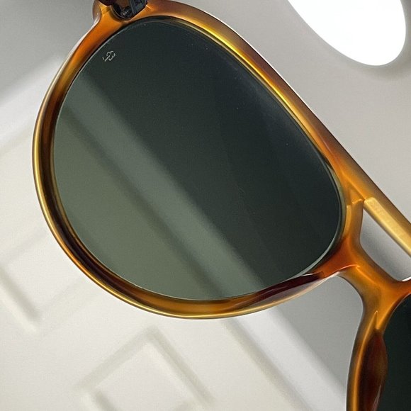 Ray-Ban Tortoise Sunglasses with Dark Green Lenses - Picture 10 of 12